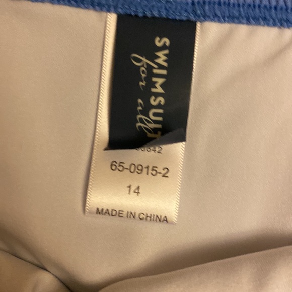 NWT Swimsuits for All Ribbed Periwinkle Blue Bikini Bottoms - Picture 2 of 5